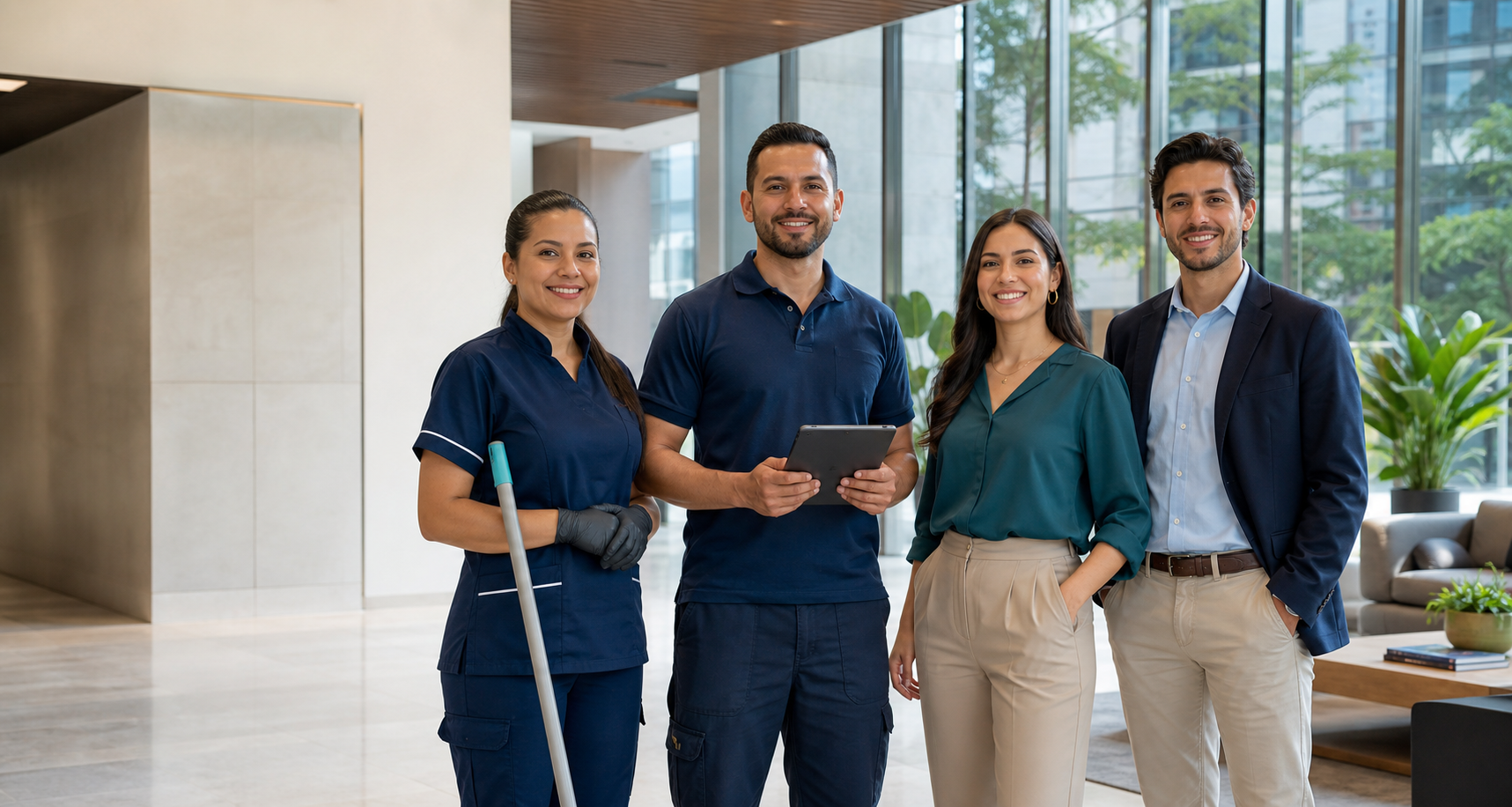 Equipo profesional de operación, aseo y gestión de INTEVIA